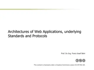 Understanding Architectures of Web Applications and Standards