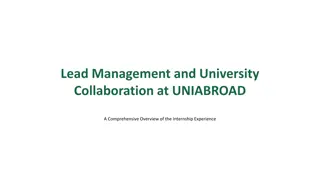 Internship Experience at UNIABROAD: Lead Management & University Collaboration Overview