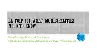 Understanding Municipal Legislation and Access to Information in Saskatchewan