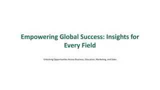 Insights for Global Success: Business, Education, Marketing, Sales