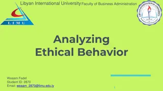 Analyzing Ethical Behavior in Business: Insights and Practices