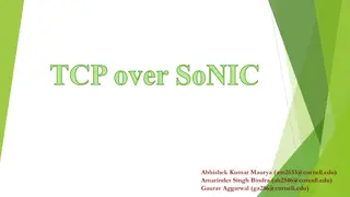 Implementation of TCP over SoNIC: Real-time Networking Project Overview