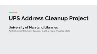 Streamlining UPS Address Management for University Libraries