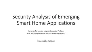 Analysis of Smart Home Security: Emerging Threats and Solutions