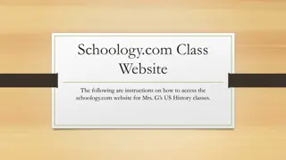Access Schoology.com: Instructions for Mrs. G's US History Classes