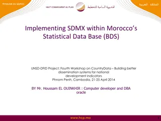 Integrating SDMX within Morocco's Statistical Data Base (BDS) Project