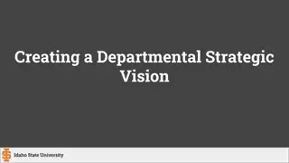 Crafting a Data-Informed Strategic Vision for Departmental Excellence