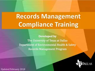 State Records Management Training at UT Dallas