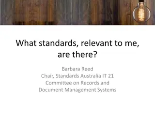 Essential Standards for Records and Document Management Systems
