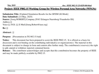 Updated Simulation Results for OFDM LR-Mode in IEEE 802.15-25-0259-00-04ad