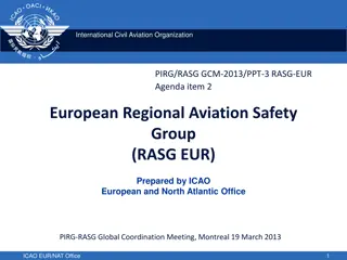 European Regional Aviation Safety Group (RASG-EUR) Overview