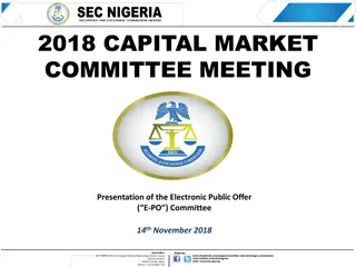 Nigerian Capital Market Committee Meeting - e-IPO Guidelines and Recommendations
