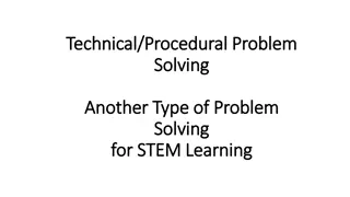 Effective Strategies for Technical/Procedural Problem Solving in STEM Learning