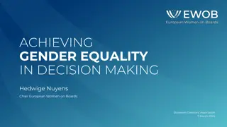 Achieving Gender Equality in Decision-Making: Insights from European Women on Boards