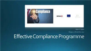 Effective Compliance Programme for International Business Operations