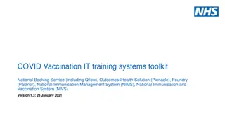 COVID-19 Vaccination IT Training Systems Toolkit Overview