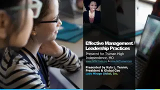 Effective Management and Leadership Practices at Truman High in Independence