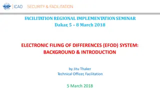 Electronic Filing of Differences (EFOD) System Overview and Compliance Issues