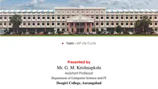 Understanding the JSP Life Cycle Explained by Mr. G. M. Krishnapkshi