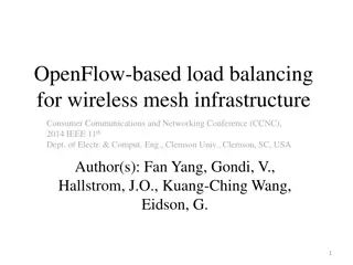 OpenFlow-based Load Balancing for Wireless Mesh Infrastructure