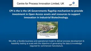 Innovation in Industrial Biotechnology: CPI UK Initiatives