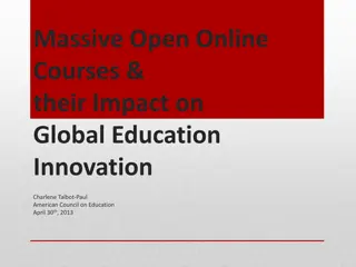 Impact of Massive Open Online Courses on Global Education Innovation