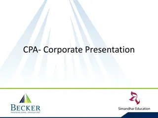 Career Opportunities for Professional Accountants in Corporate Environment