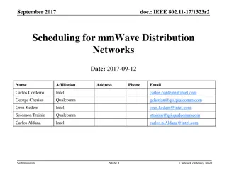 Scheduling Proposal for mmWave Distribution Networks