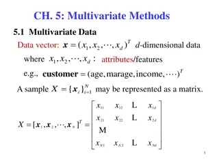 Understanding Multivariate Methods for Data Analysis