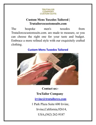 Custom Mens Tuxedos Tailored Trutailorcocustomsuits.com(1)