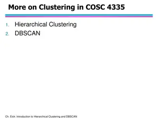 Hierarchical Clustering Techniques and Algorithms Overview
