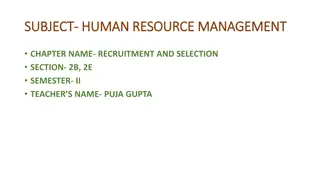 Recruitment and Selection Process in HR Management