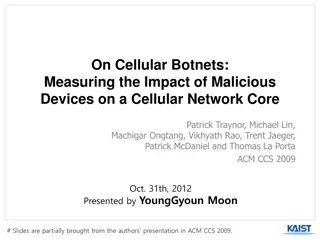 Impact of Cellular Botnets on Network Infrastructure