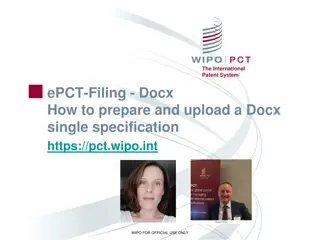 Unlock the Advantages of ePCT Filing with Docx for International Patents
