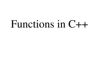 Understanding Functions in C++ Programming