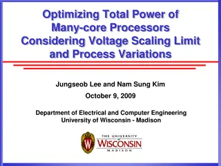 Optimizing Power Efficiency in Many-core Processors with Voltage Scaling