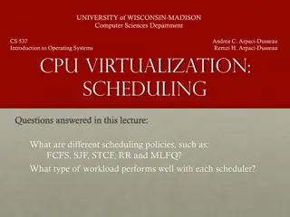 CPU Scheduling Policies and Metrics in Operating Systems