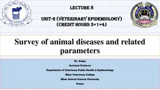 Veterinary Epidemiology Survey Techniques