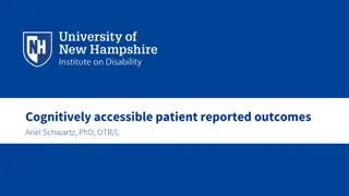 Understanding Cognitively Accessible Patient-Reported Outcomes