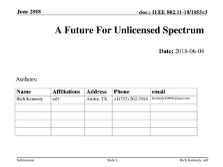 Future of Unlicensed Spectrum: Leveraging White Spaces for Innovation