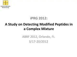 Study on Detecting Modified Peptides in Complex Mixtures by A.B.R.F. Proteome Informatics Research Group