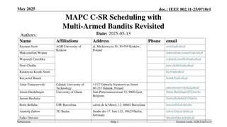 IEEE 802.11-25/0710r1: Co-SR Scheduling with Multi-Armed Bandits Revisited