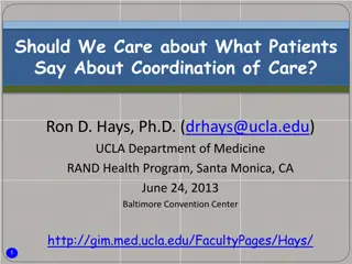Understanding the Importance of Patient Feedback on Care Coordination