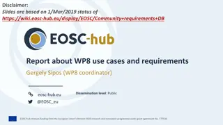 Requirements and Activities of Competence Centres in the EOSC-Hub Project