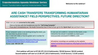 Exploring Cash Transfer Impact on Humanitarian Assistance