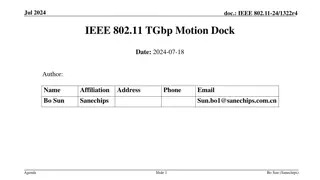 IEEE 802.11 TGbp Meeting Motions Overview July 2024