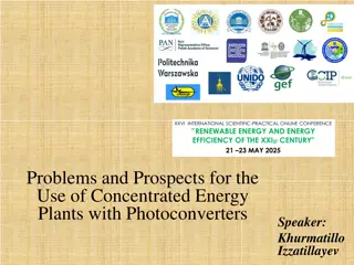 Future of Concentrated Energy Plants with Photoconverters