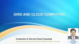 Evolution of Grid and Cloud Computing Technologies