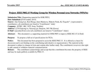 IEEE 802.15-15-0932-00-003e OOK PHY Supporting Material Update
