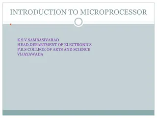 Introduction to Microprocessor Systems and Pin Diagram